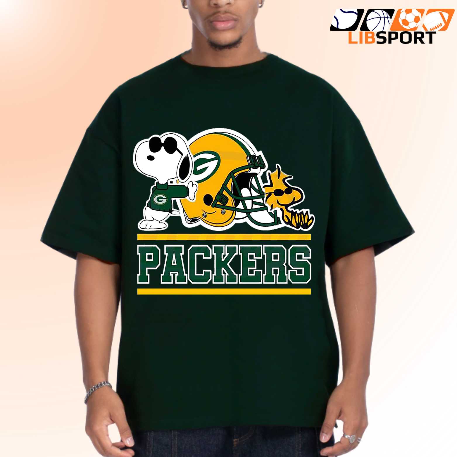 Green Bay Packers T-Shirt, Cute Snoopy Football Tee, Unisex Nfl Game Day Shirt